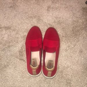 Red UGG Slipons